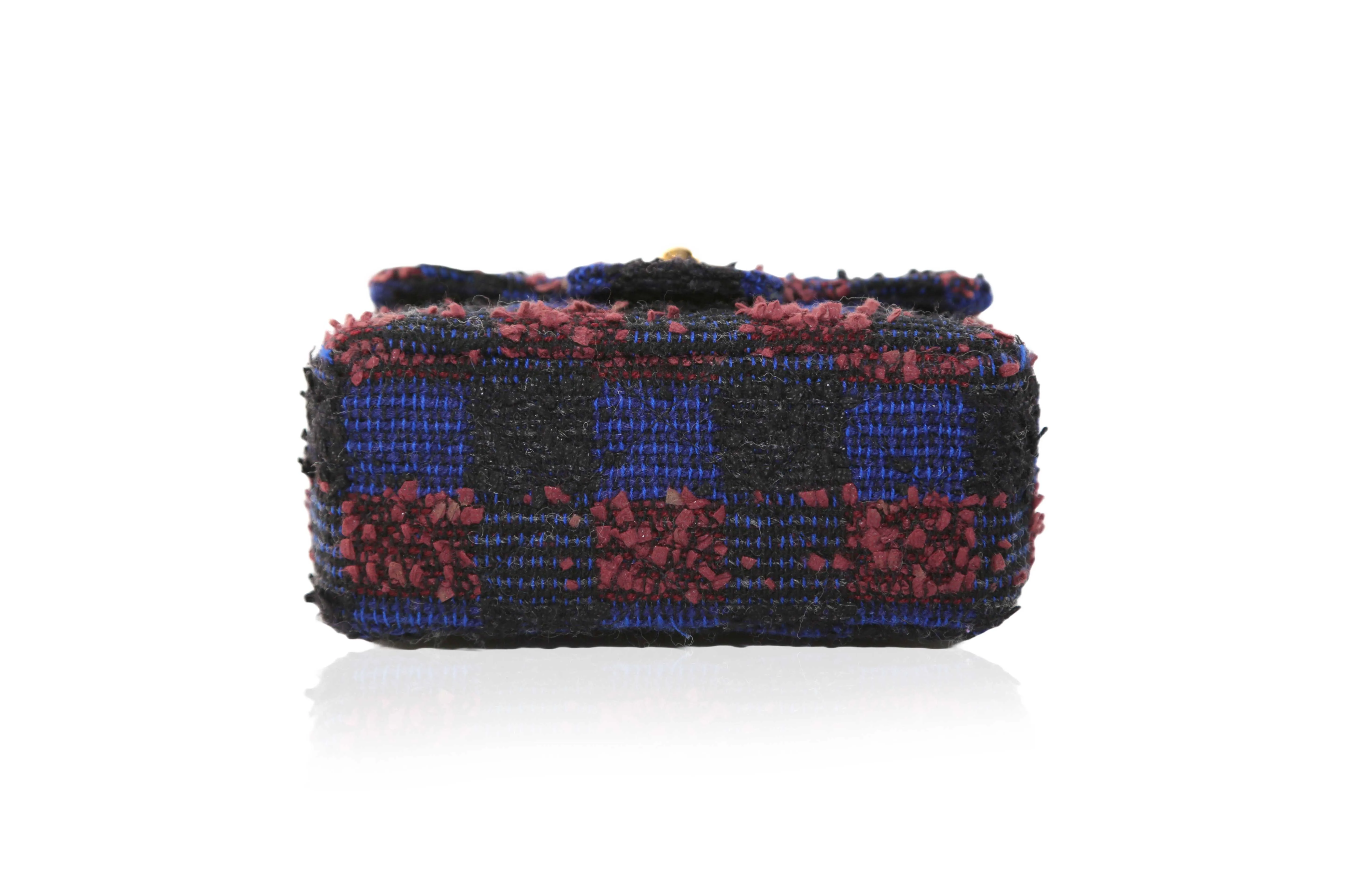 1992 Micro Flap Tweed Handbag