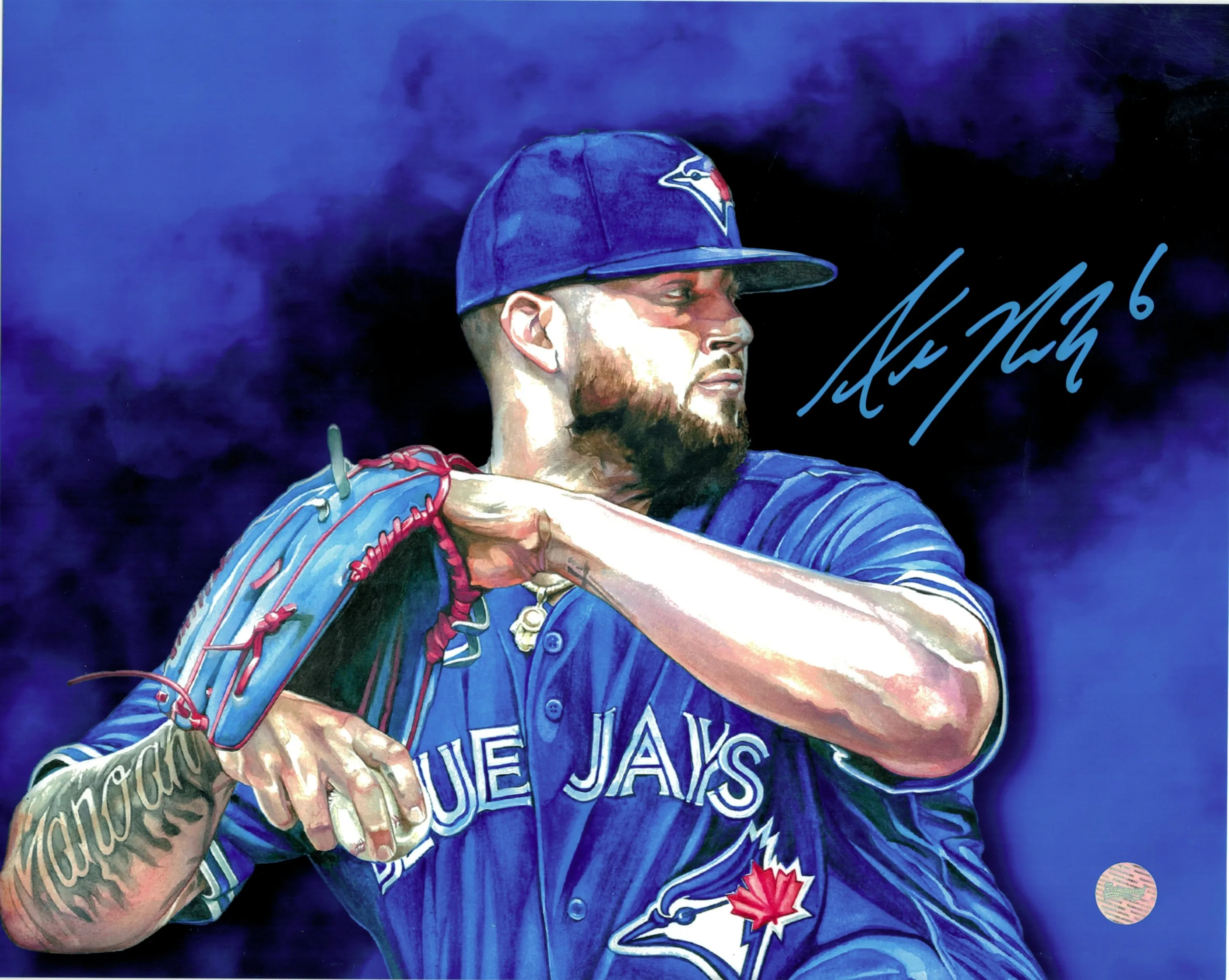 Alex Manoah Signed Toronto Blue Jays 8x10 Photo Picture MLB Baseball with COA and Holofoil