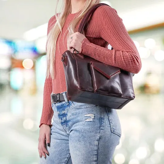 All About Aubrey Leather Concealed Carry Satchel