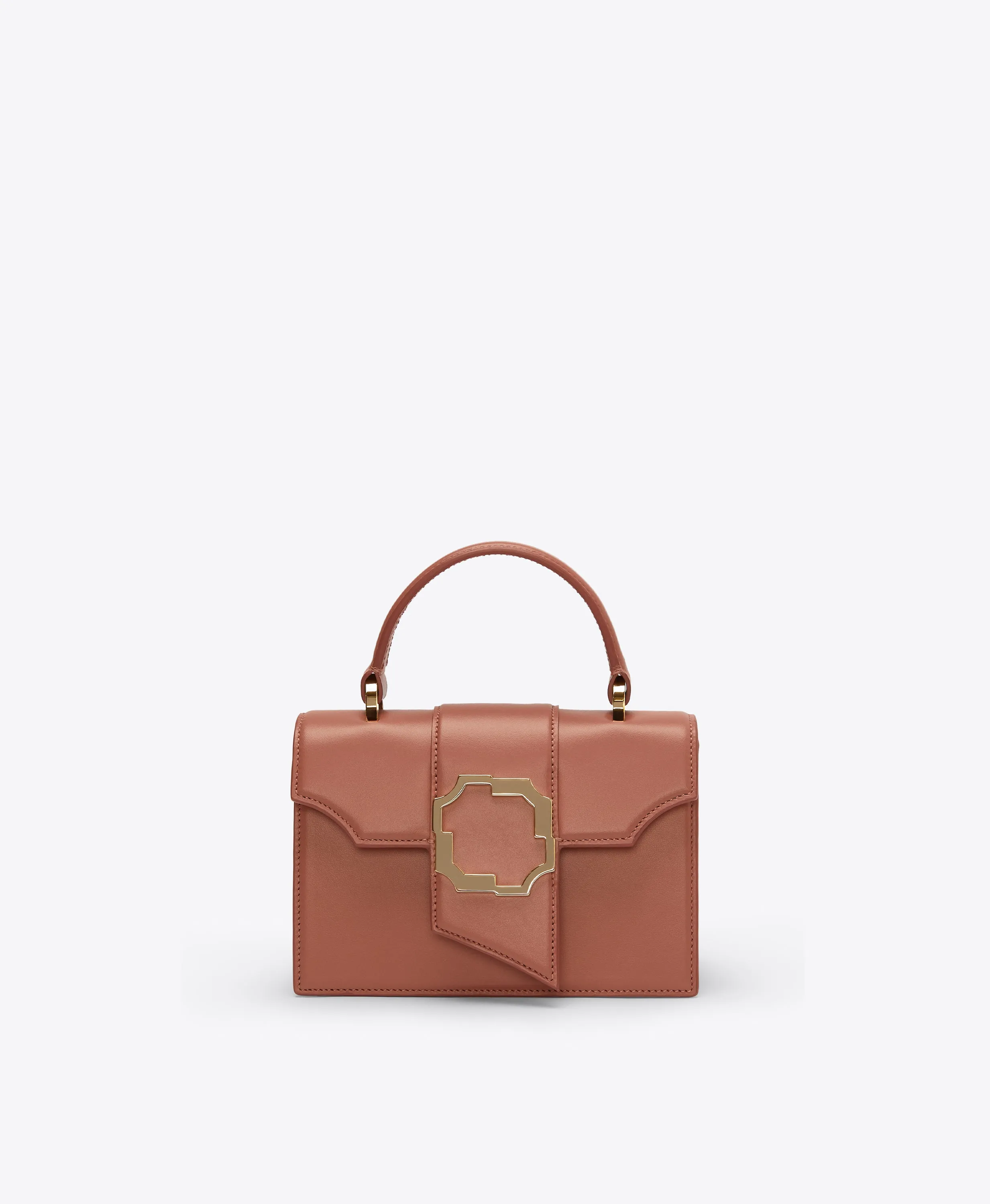 Audrey Pink Leather Mini Handbag