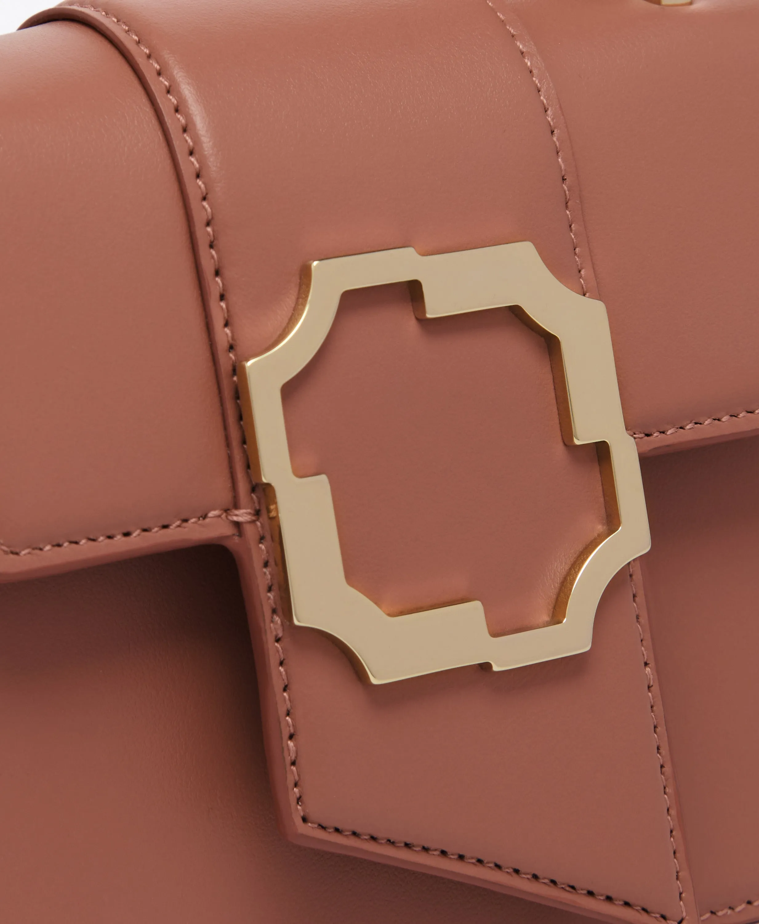 Audrey Pink Leather Mini Handbag