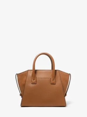 Avril Small Leather Top-Zip Satchel