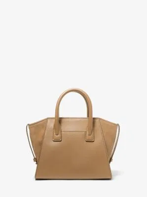 Avril Small Leather Top-Zip Satchel