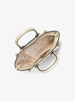 Avril Small Leather Top-Zip Satchel