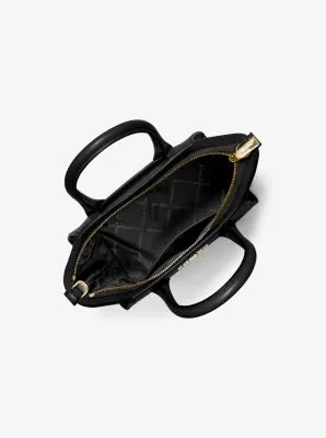 Avril Small Leather Top-Zip Satchel
