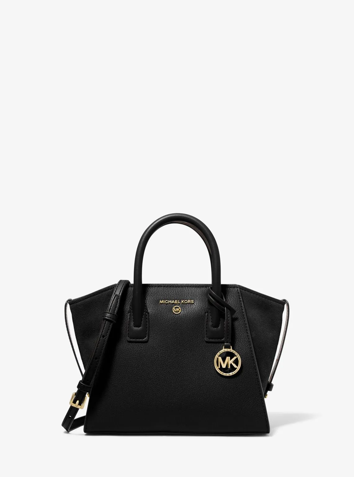 Avril Small Leather Top-Zip Satchel