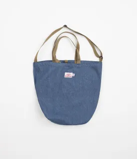 Battenwear Packable Tote Bag - Blue / Tan