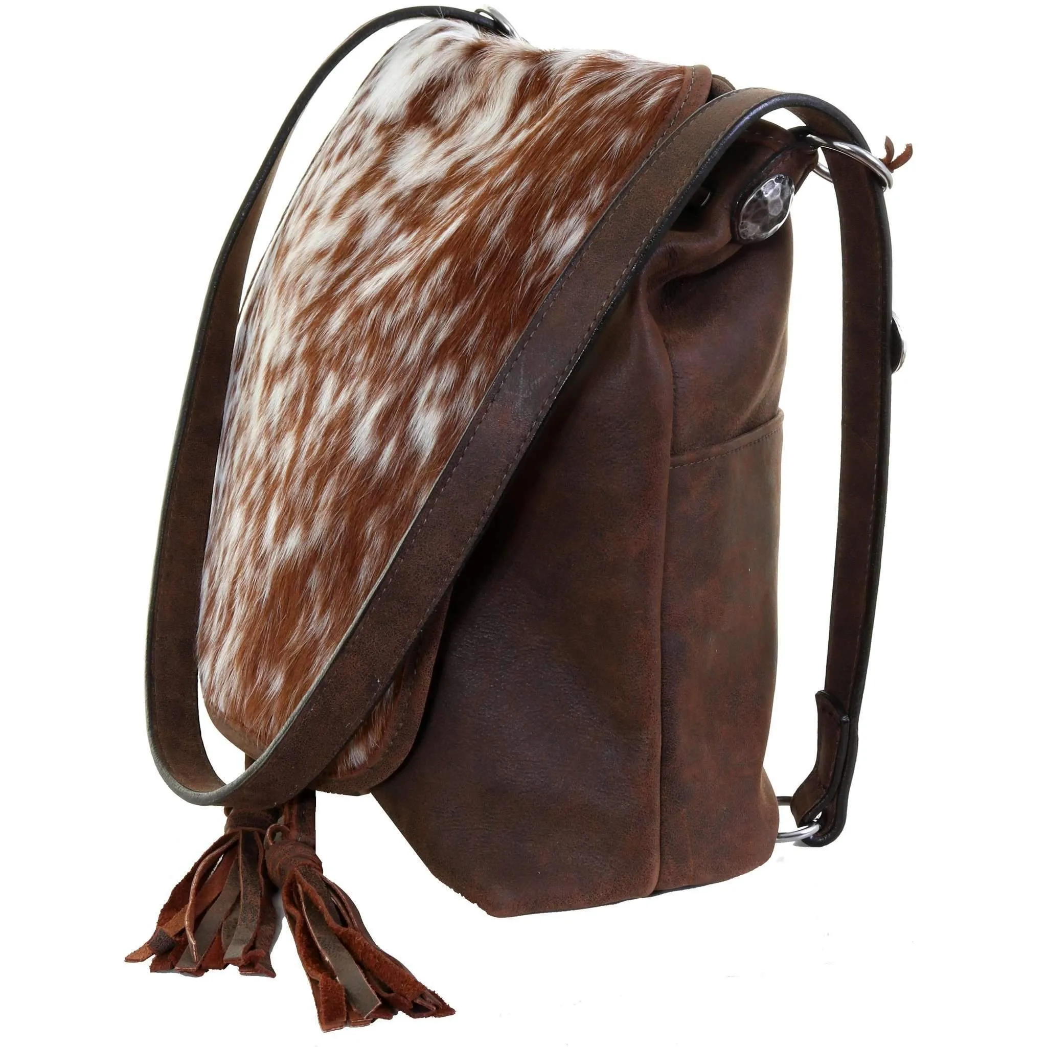 BBP04 - Roan Cowhide Big Backpack/Crossbody