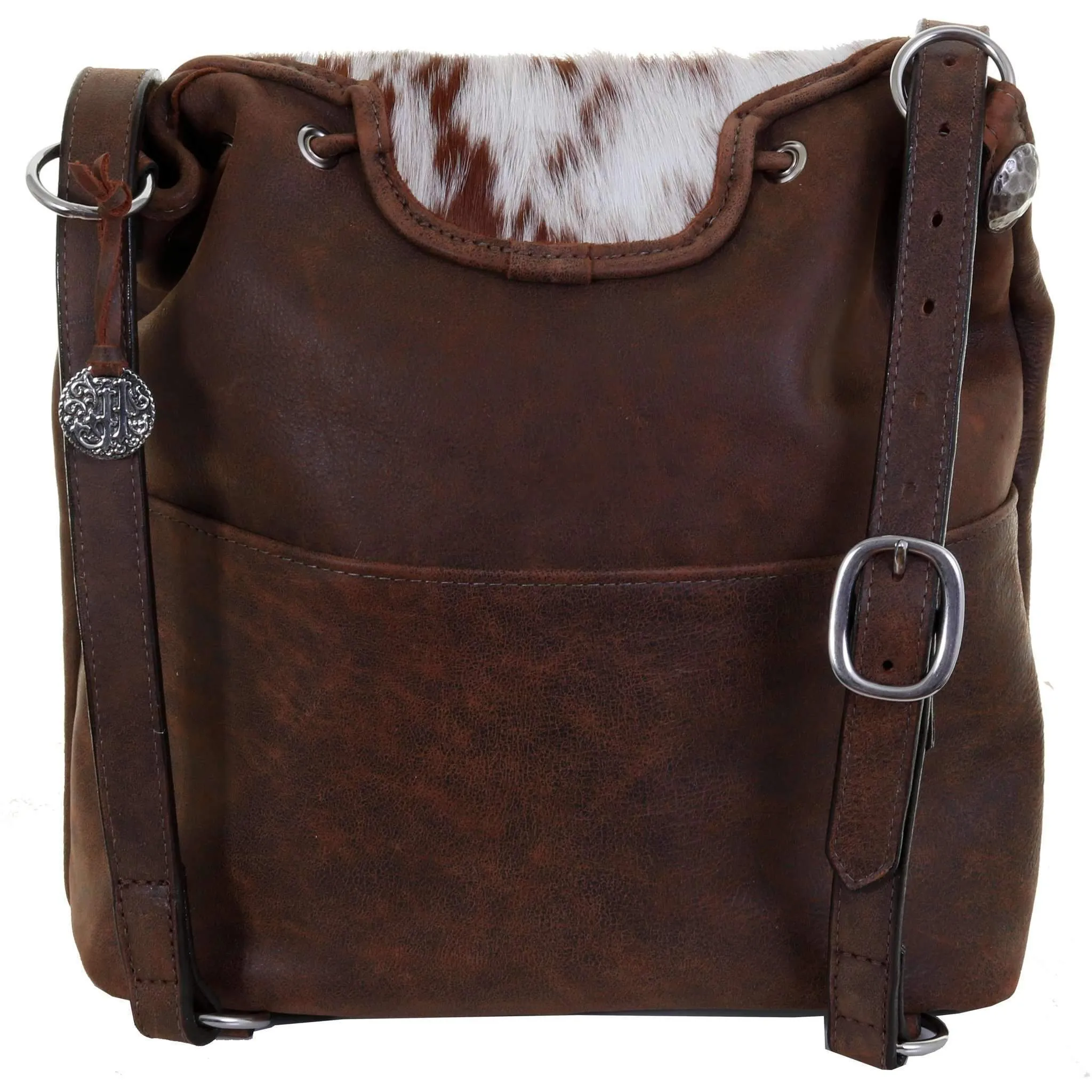 BBP04 - Roan Cowhide Big Backpack/Crossbody
