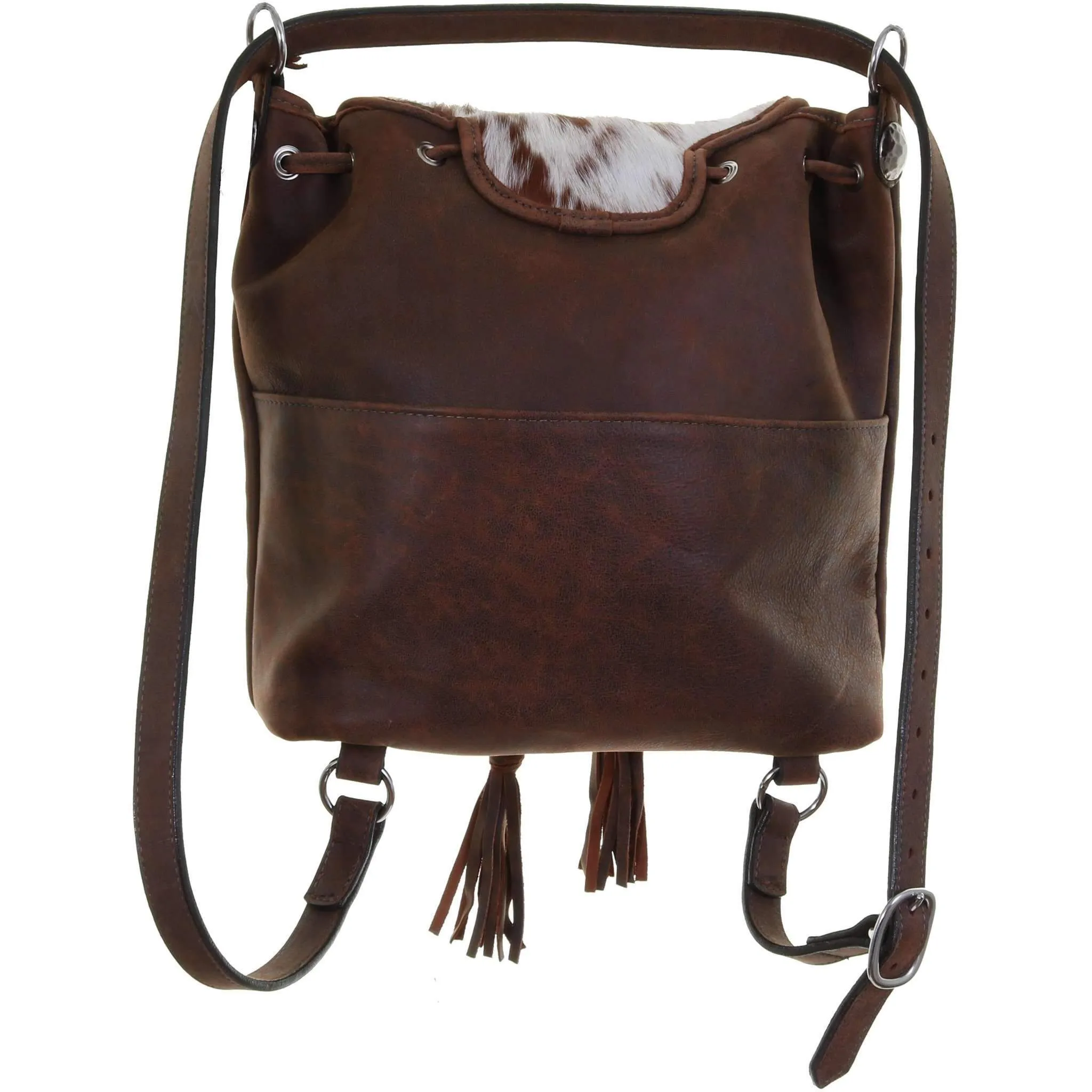 BBP04 - Roan Cowhide Big Backpack/Crossbody