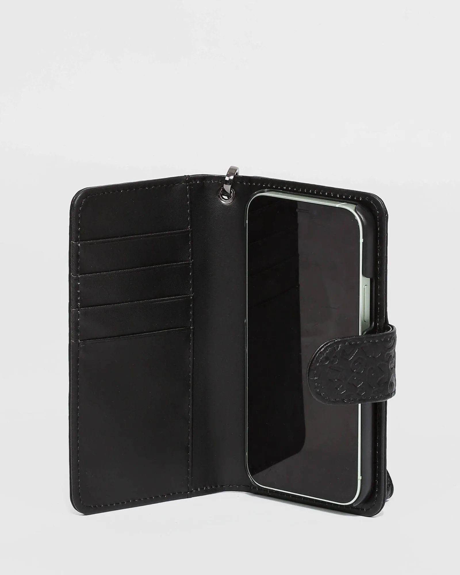 Black Iphone 12 Pro Embossed Case