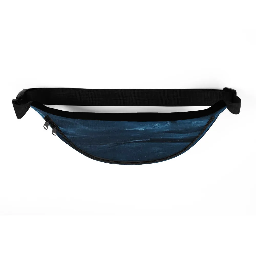 Brushed Blue Fanny Pack