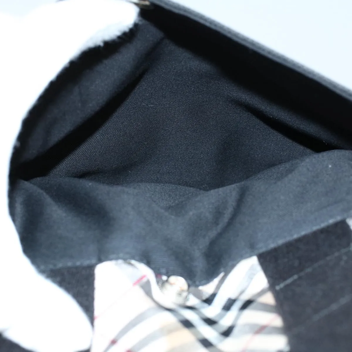 BURBERRY Blue Label Tote Bag Canvas Black  bs8542