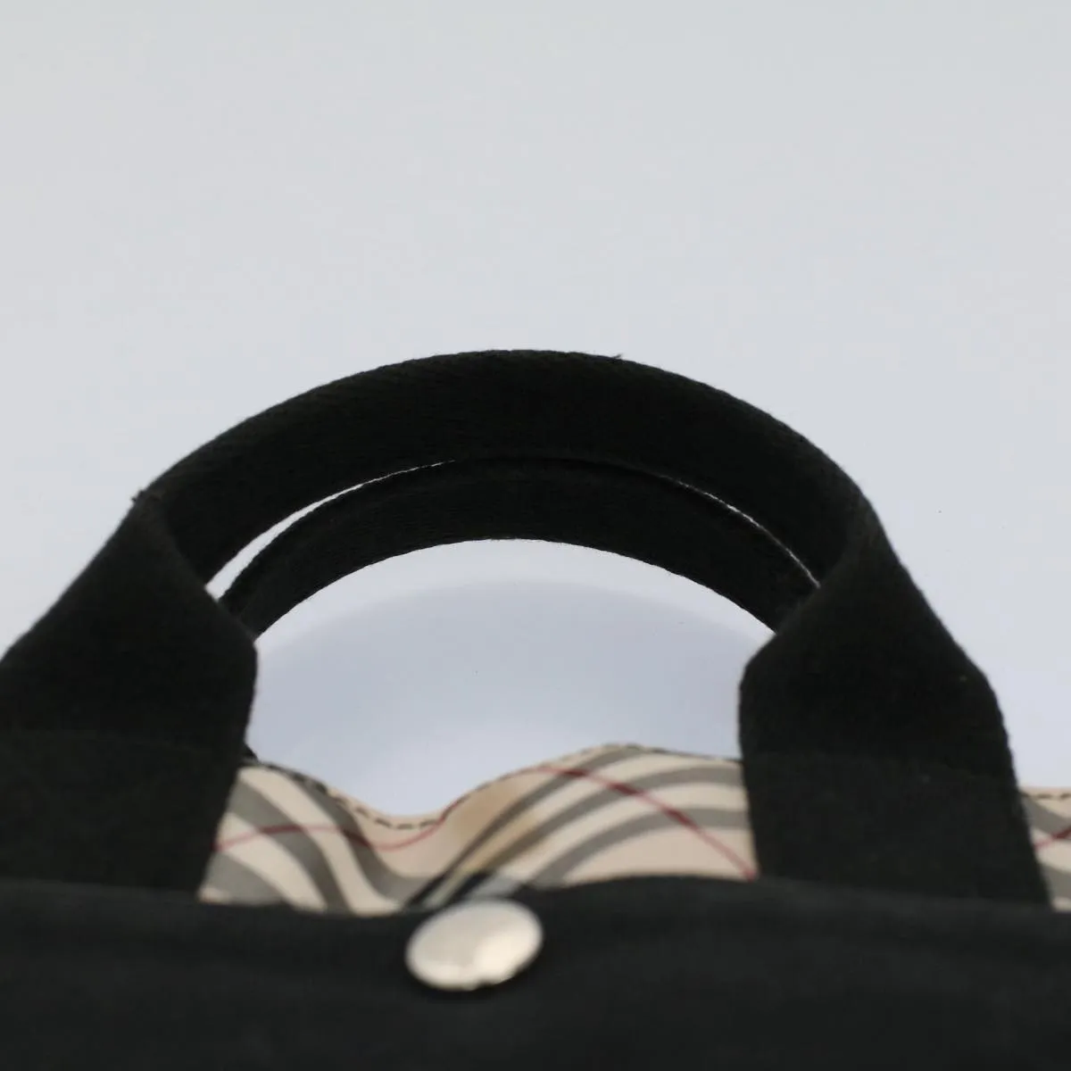 BURBERRY Blue Label Tote Bag Canvas Black  bs8542
