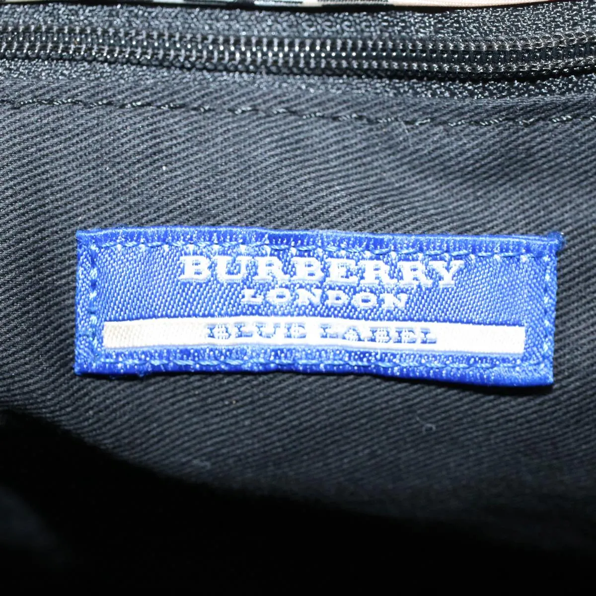 BURBERRY Blue Label Tote Bag Canvas Black  bs8542