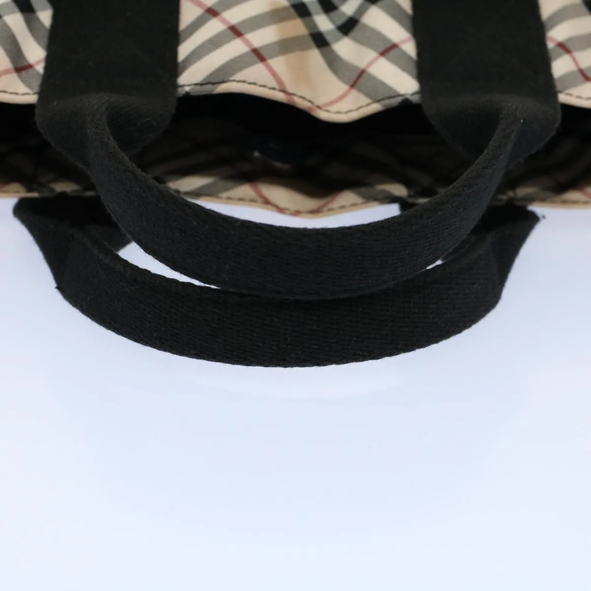 BURBERRY Blue Label Tote Bag Canvas Black  bs8542