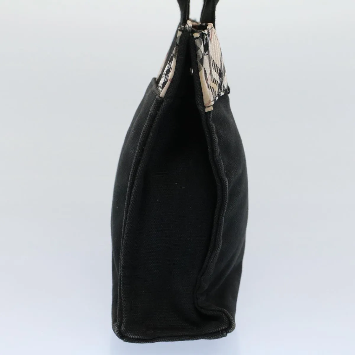 BURBERRY Blue Label Tote Bag Canvas Black  bs8542
