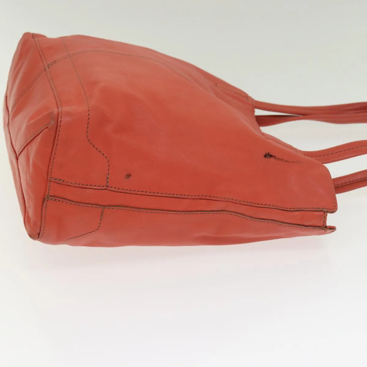 BURBERRY Blue Label Tote Bag Leather Orange Gold  ti2005