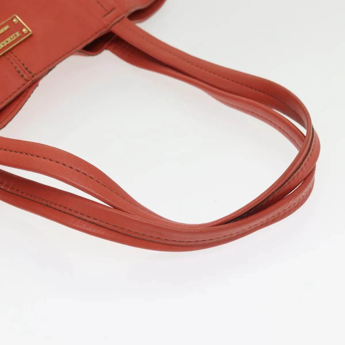 BURBERRY Blue Label Tote Bag Leather Orange Gold  ti2005