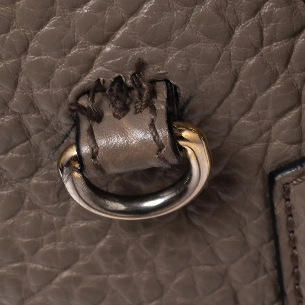 Burberry Grey Grain Leather Orchard Satchel