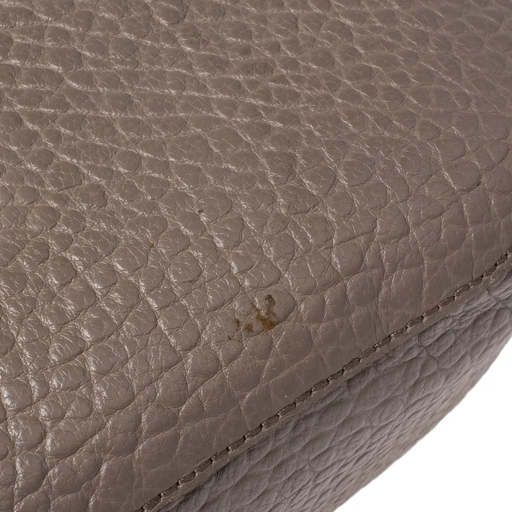 Burberry Grey Grain Leather Orchard Satchel