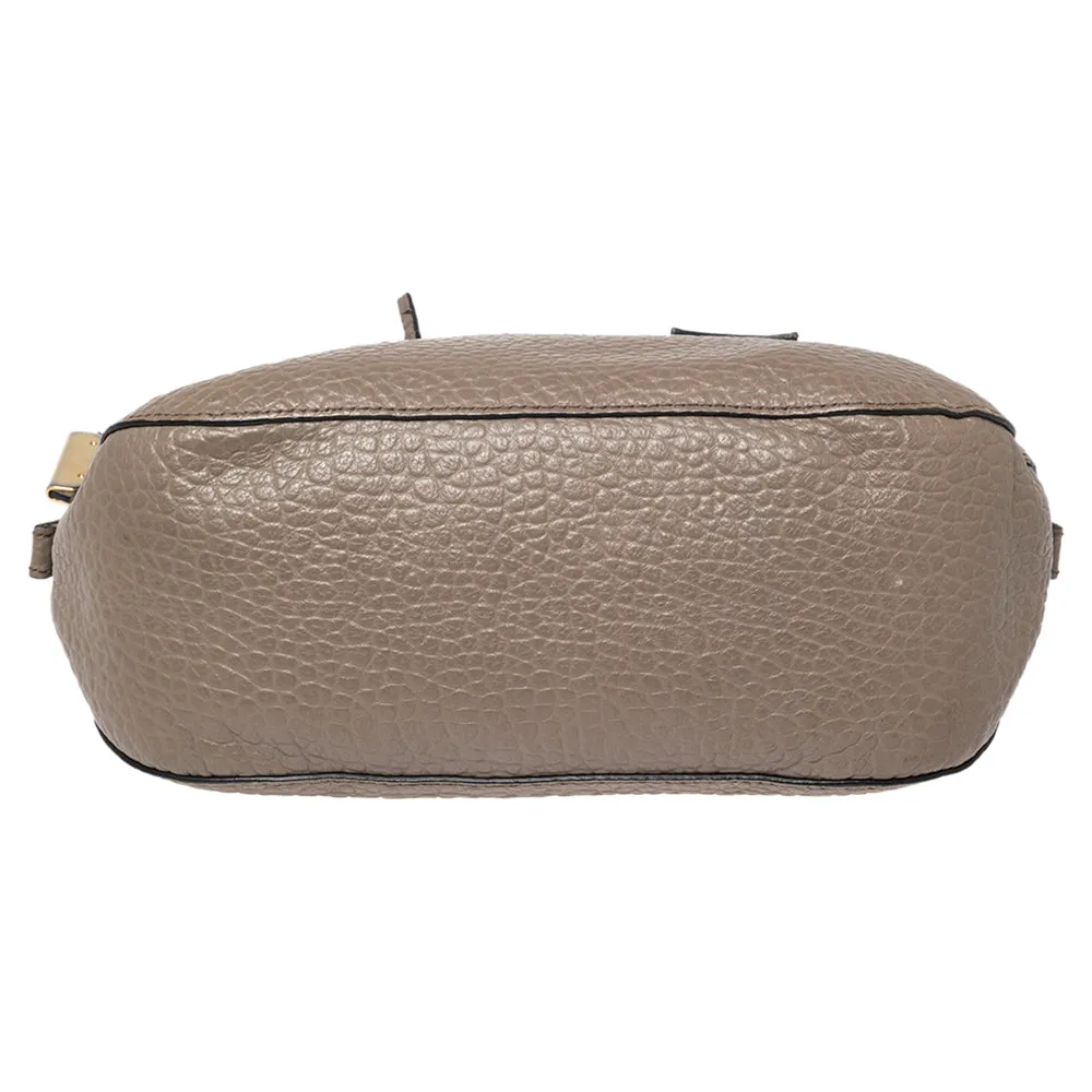 Burberry Grey Grain Leather Orchard Satchel