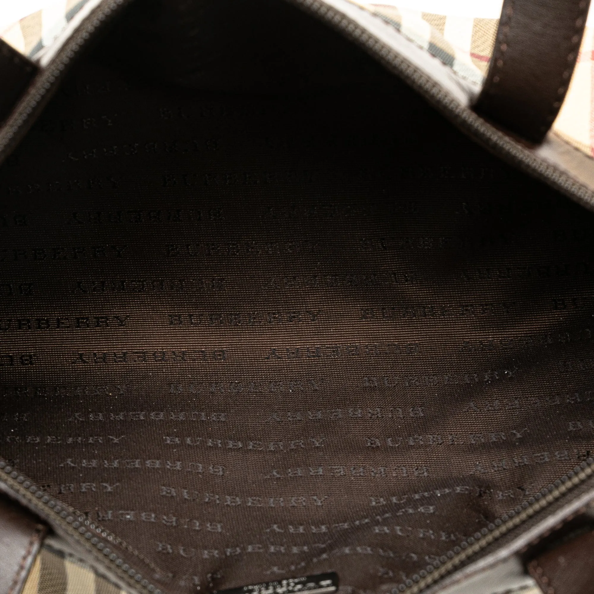 BURBERRY House Check Barrell Handbag
