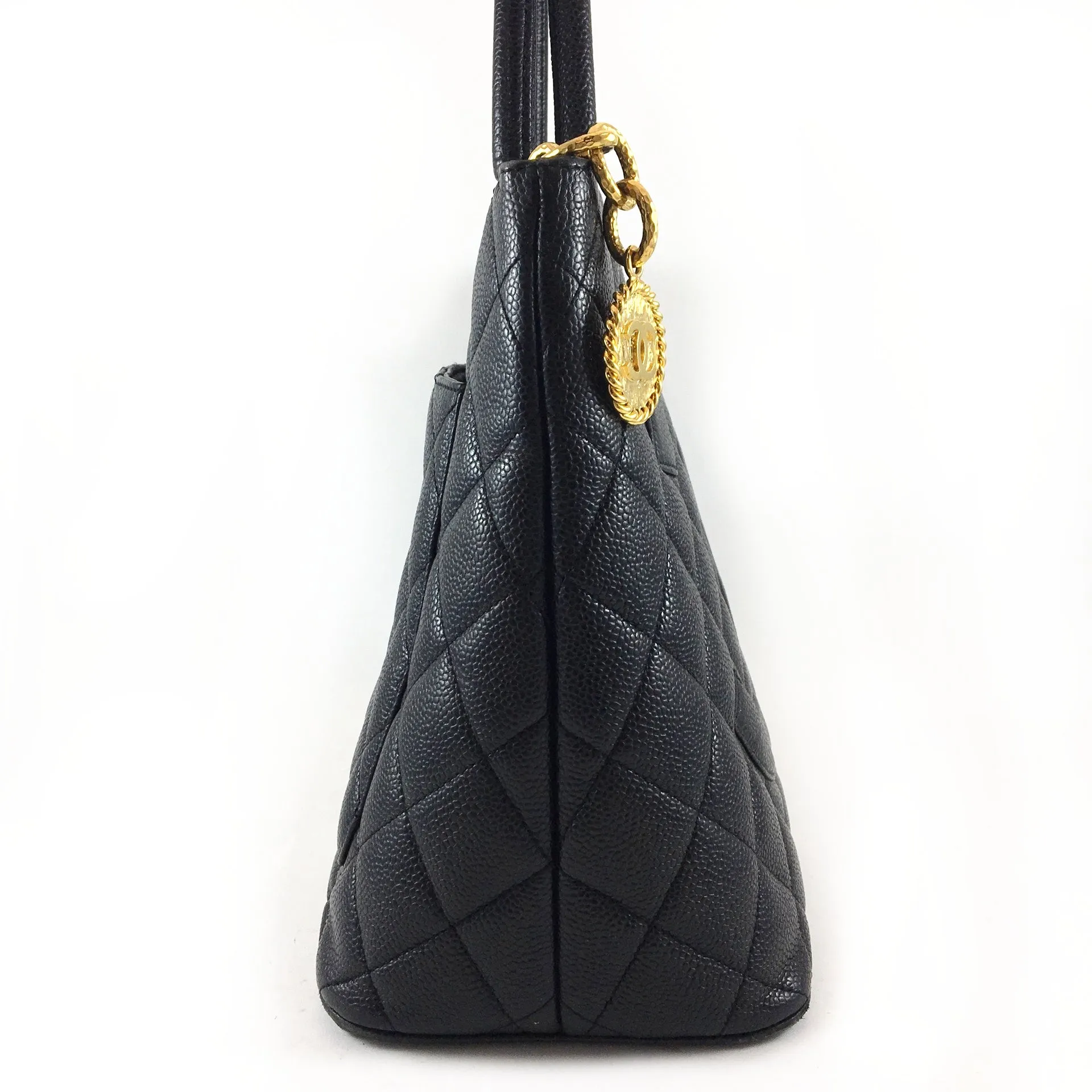 Caviar Quilted Medallion Tote