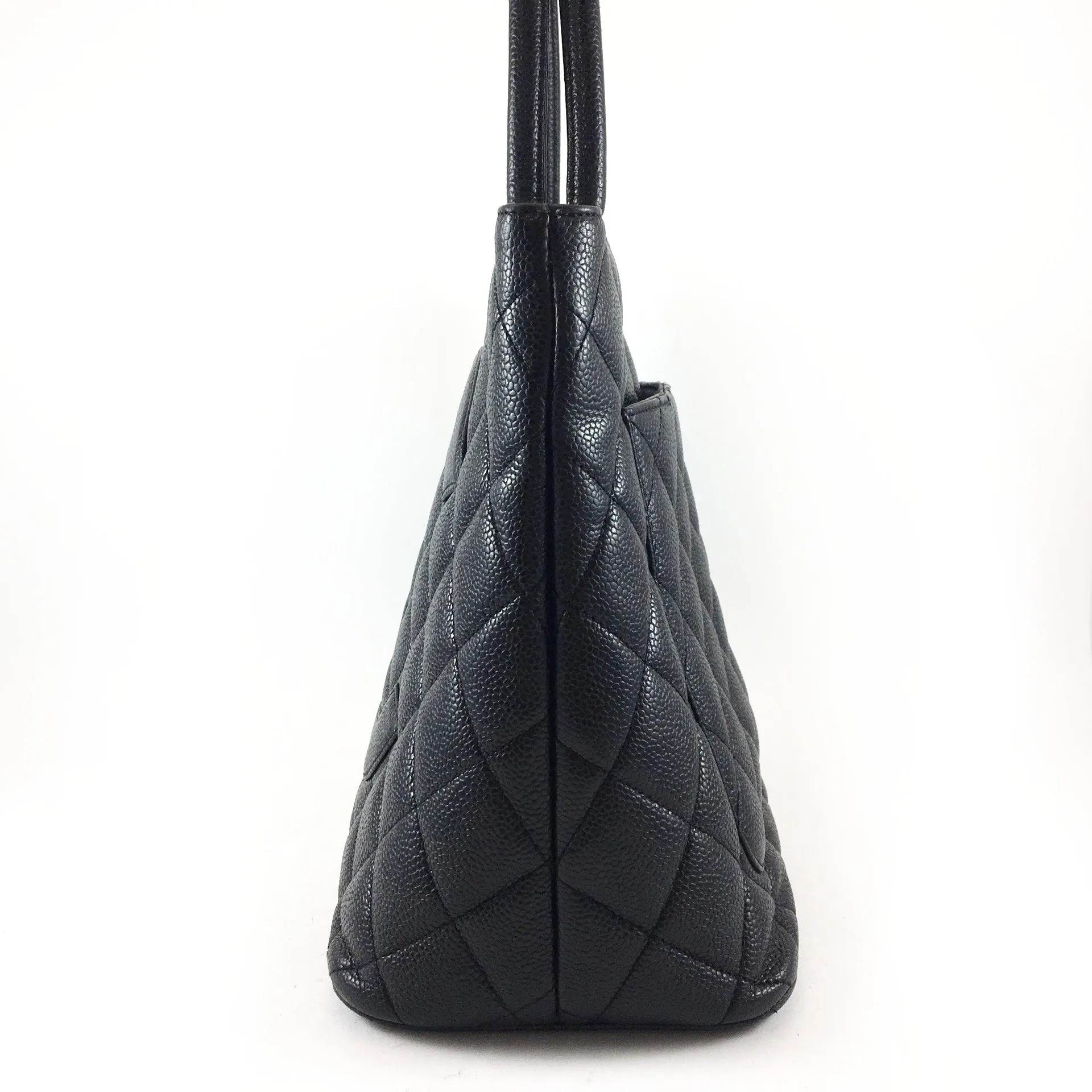 Caviar Quilted Medallion Tote