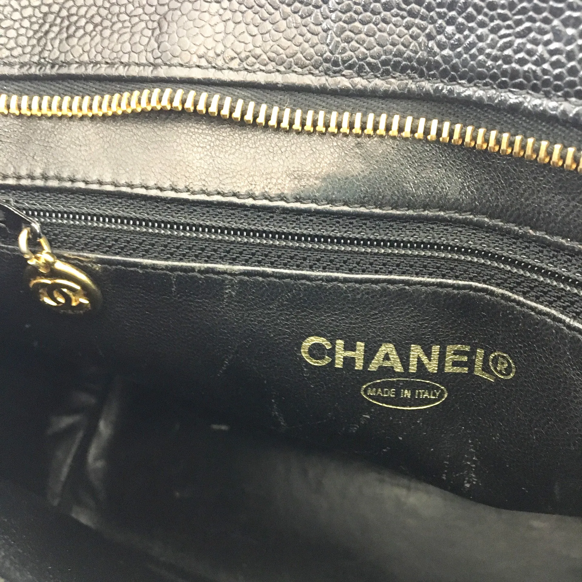 Caviar Quilted Medallion Tote