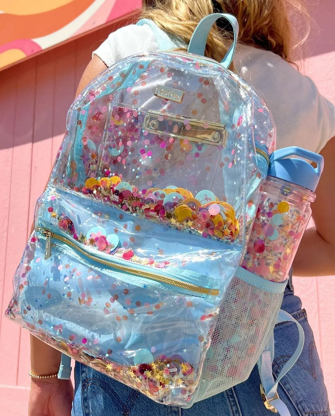 Celebrate Every Day Confetti Clear Backpack