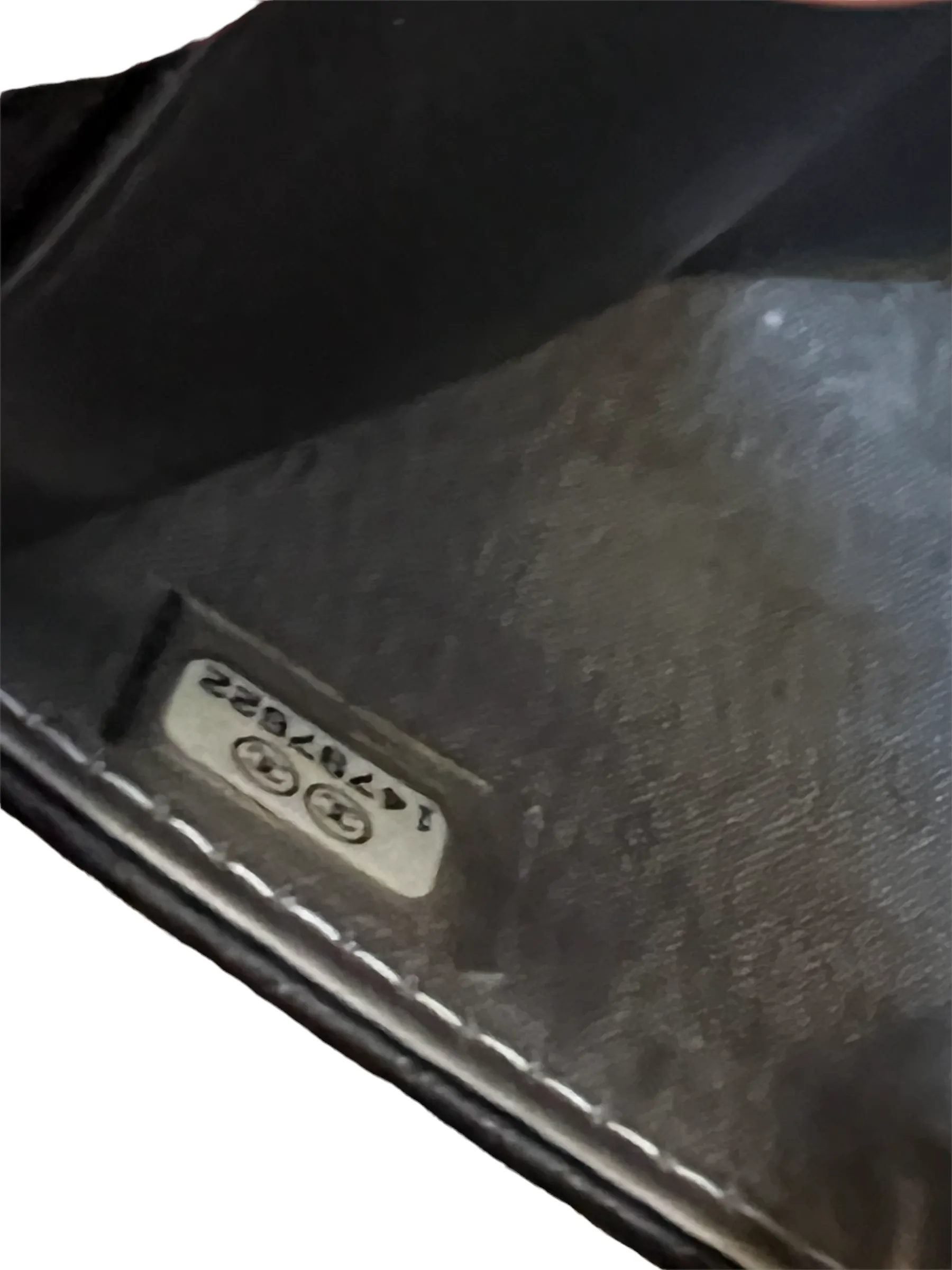 Chanel Black Lambskin Leather Floral 'Wallet On Chain' Handbag - As Seen on Instagram