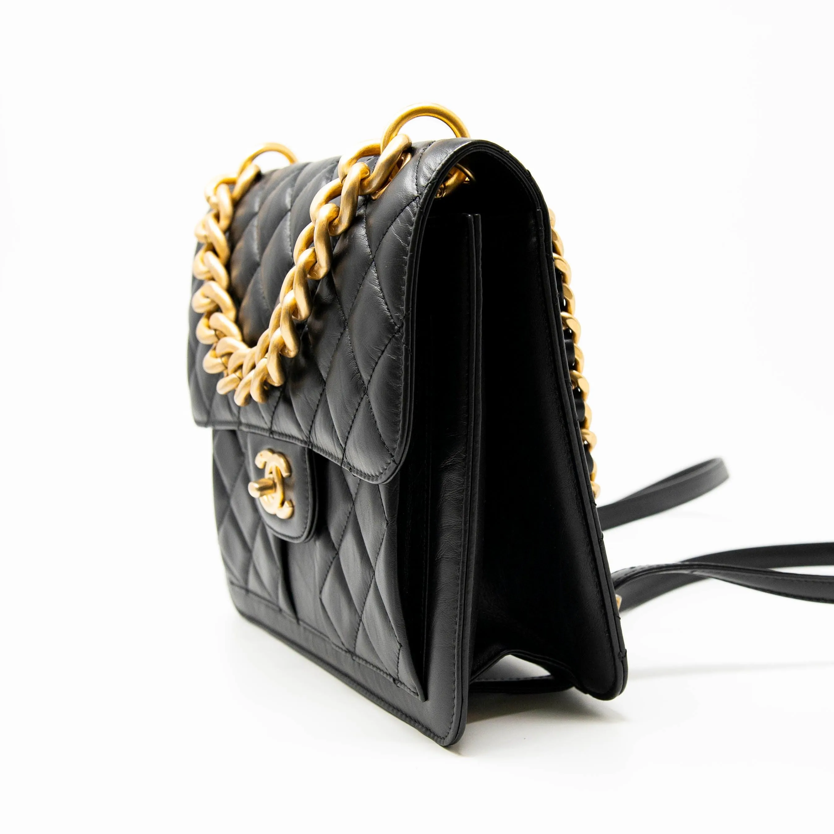 Chanel Black Square Backpack