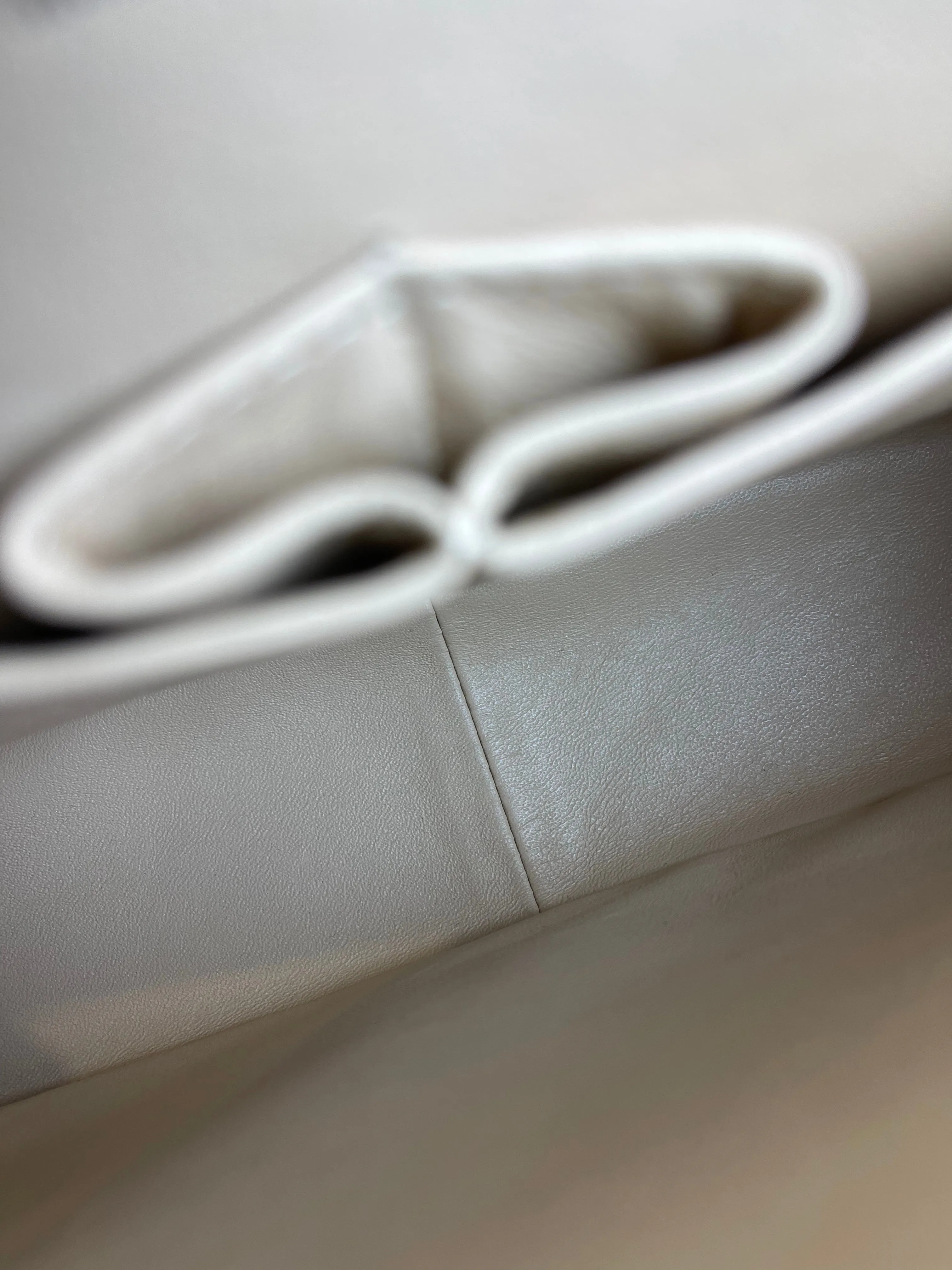 Chanel Cream Caviar Leather "Jumbo" Double Flap