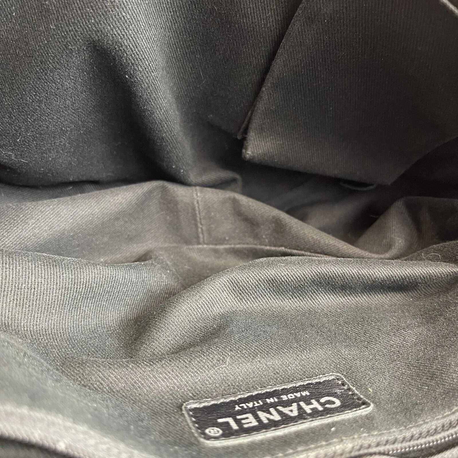 Chanel Timeless Half Moon Medium Flap Bag Caviar Black Shoulder Handbag