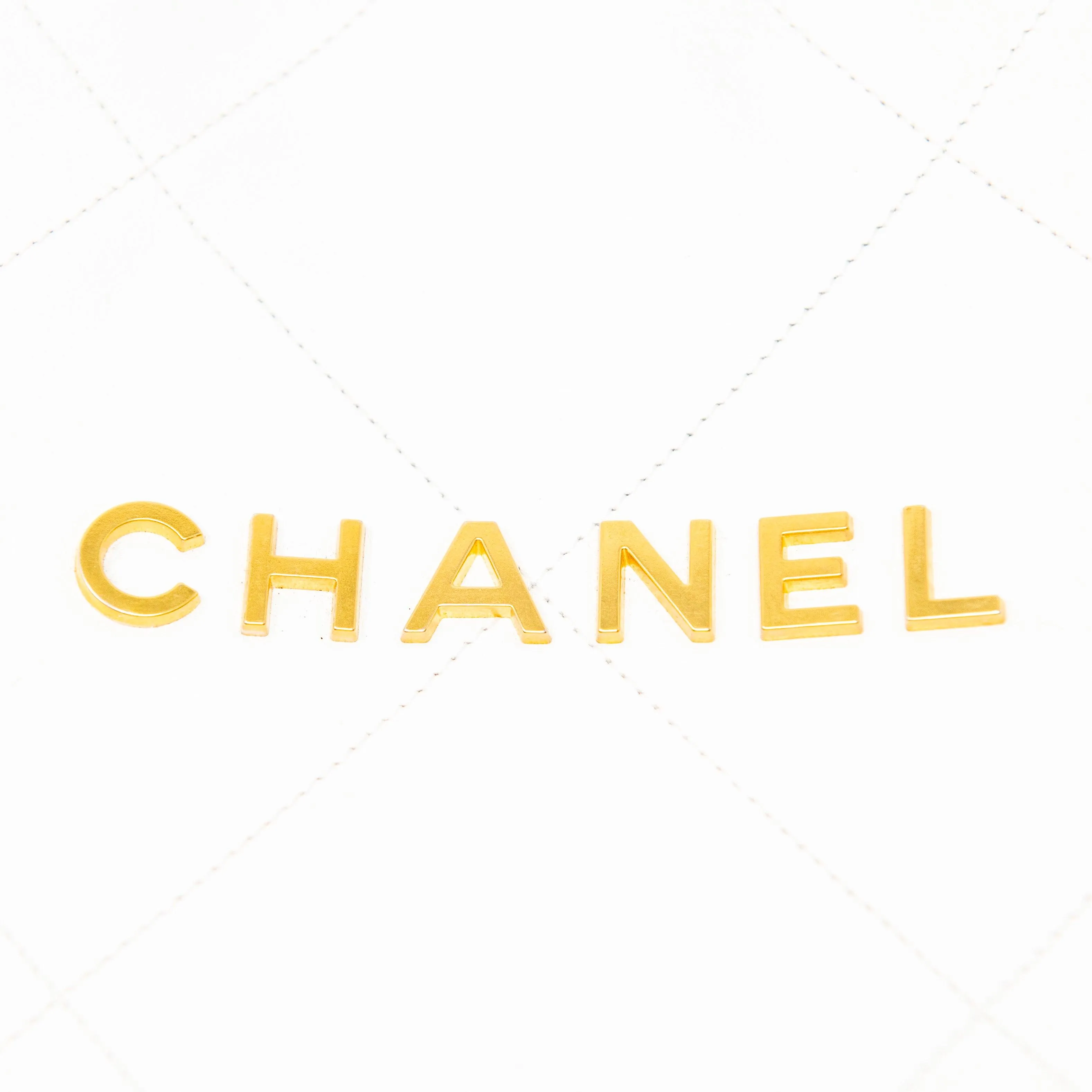 Chanel White 22 Hobo
