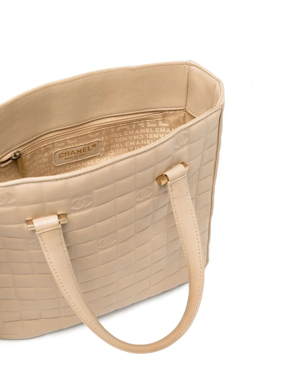 Chocolate Bar Beige Coco Mark Bag