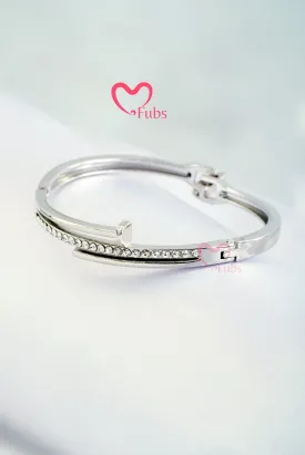 Diamond Radiance Silver Wristlet