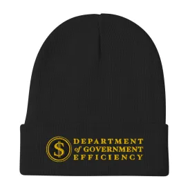 DOGE Department of Government Efficiency Embroidered Beanie