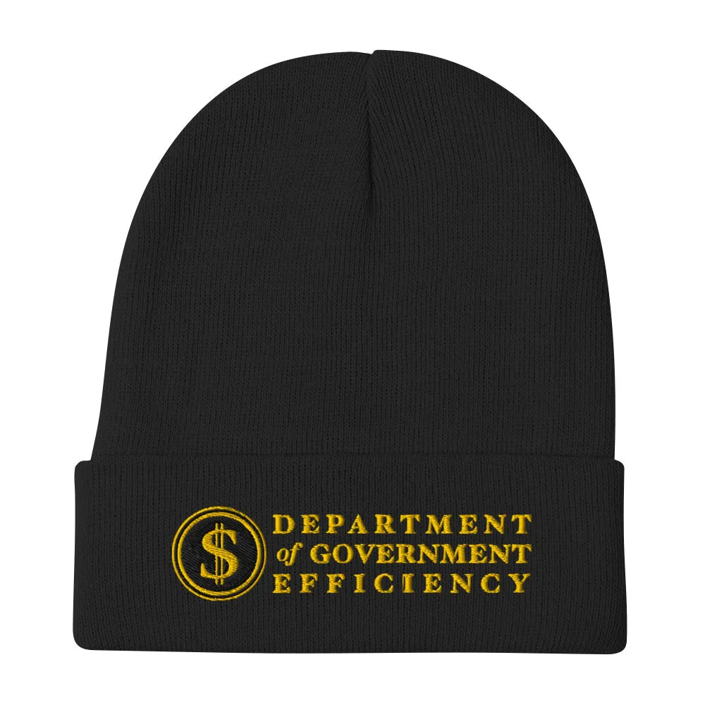 DOGE Department of Government Efficiency Embroidered Beanie