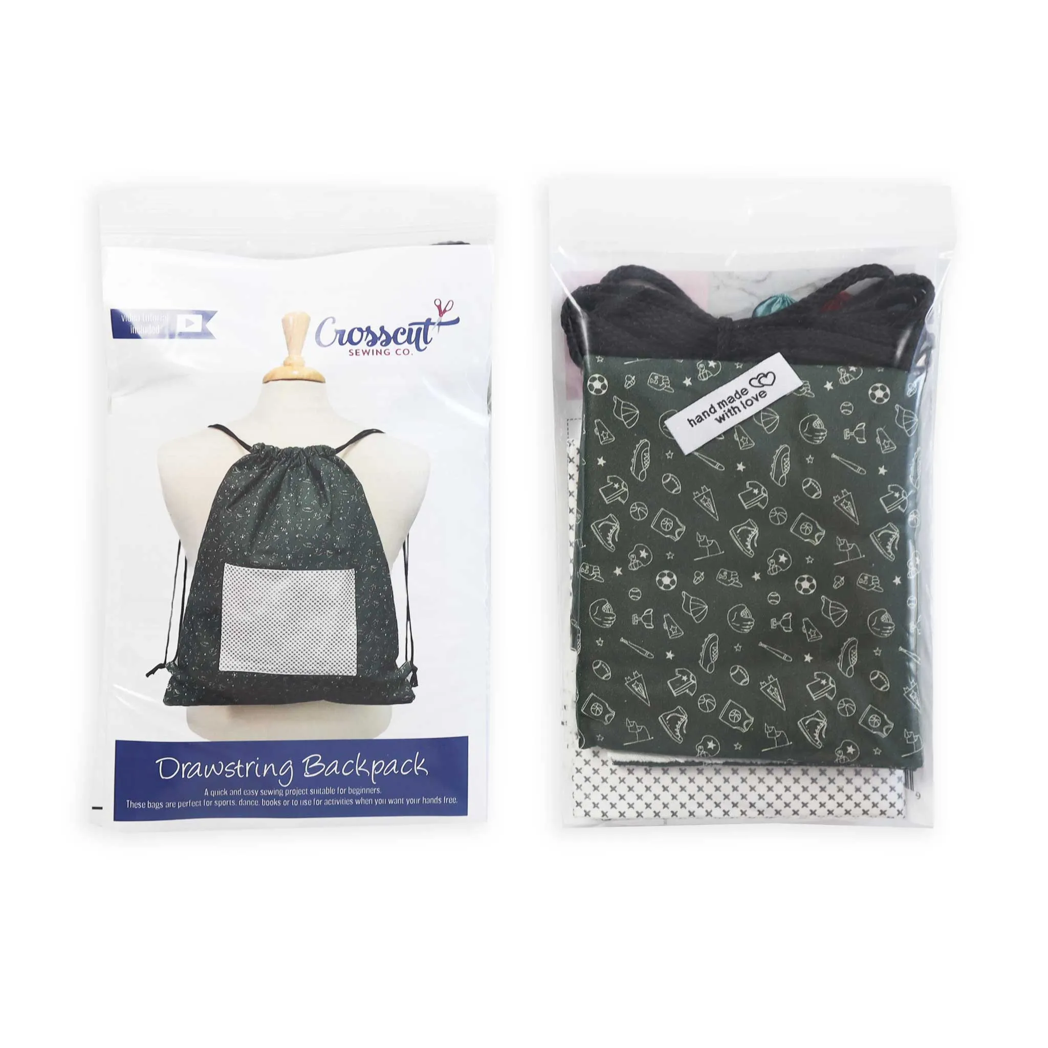 Drawstring Backpack Sewing Kit - Sports