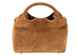 Elleme Brown Baozi Suede Cognac Handbag
