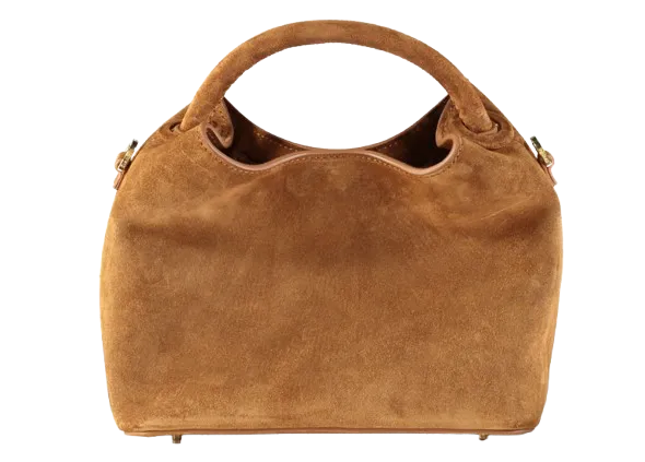 Elleme Brown Baozi Suede Cognac Handbag