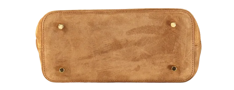 Elleme Brown Baozi Suede Cognac Handbag