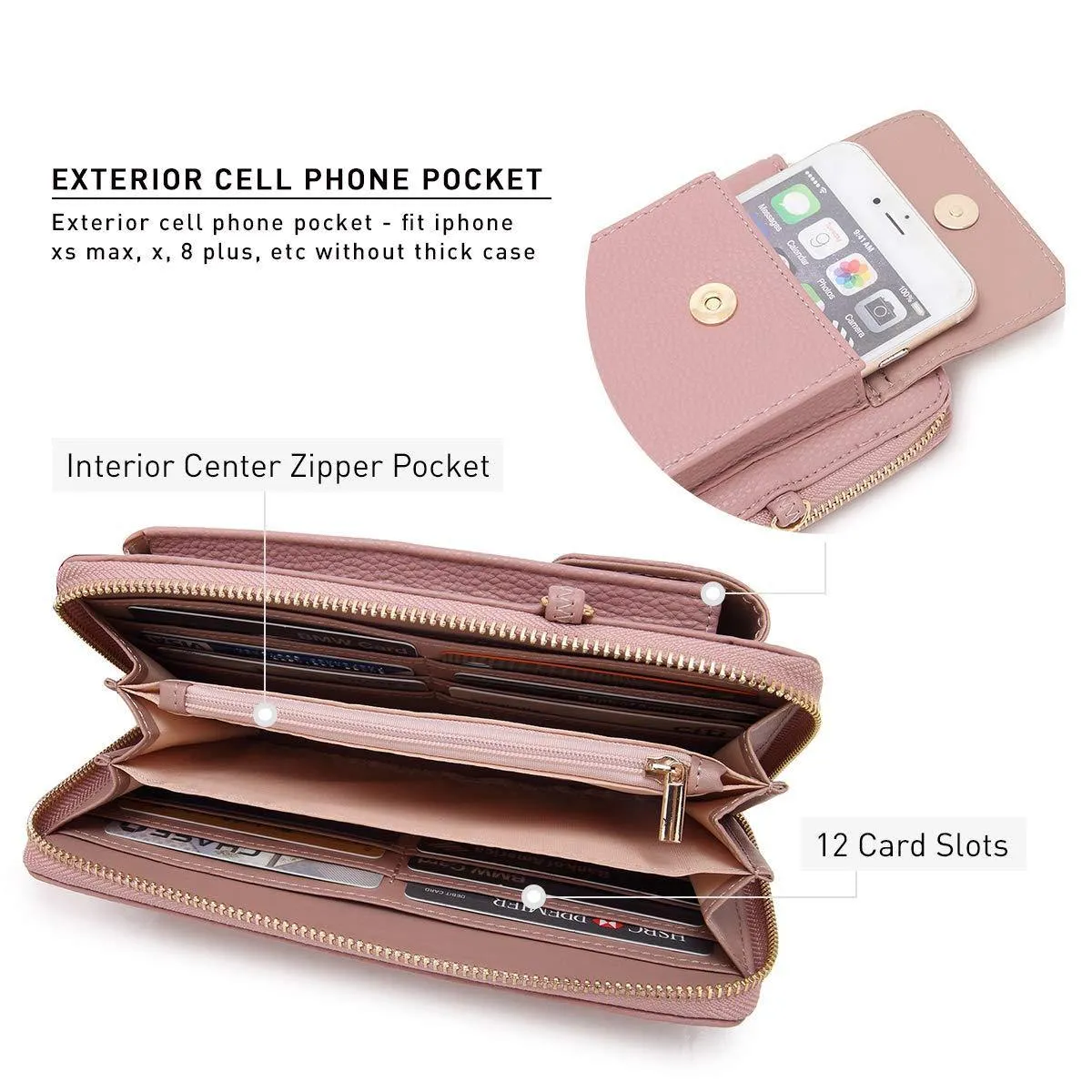 Fashion Small Size Cellphone Wristlet Crossbody Bag