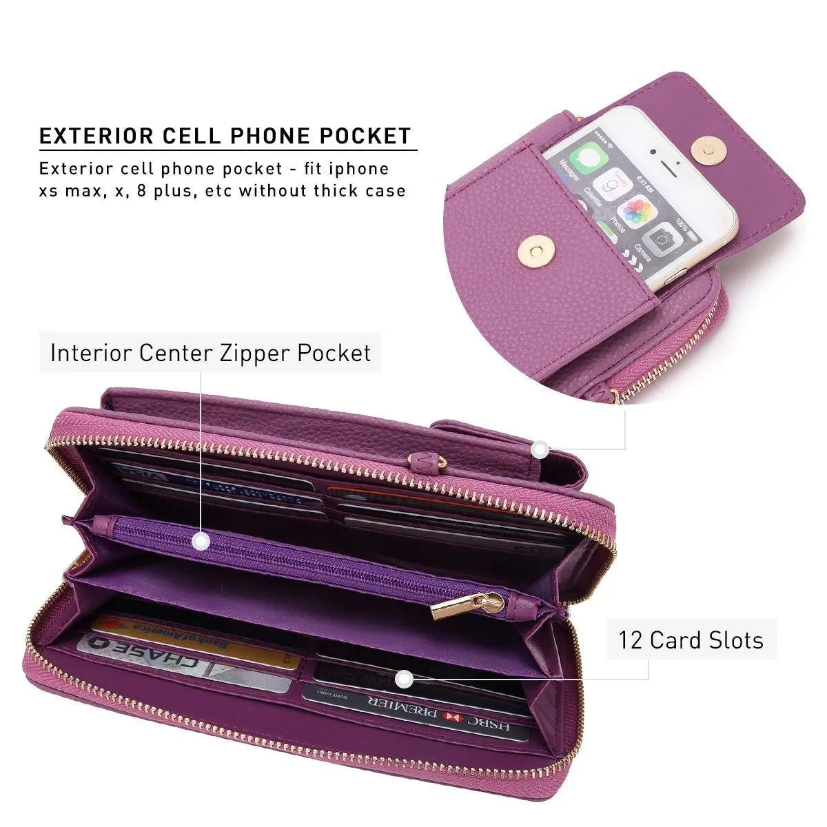 Fashion Small Size Cellphone Wristlet Crossbody Bag