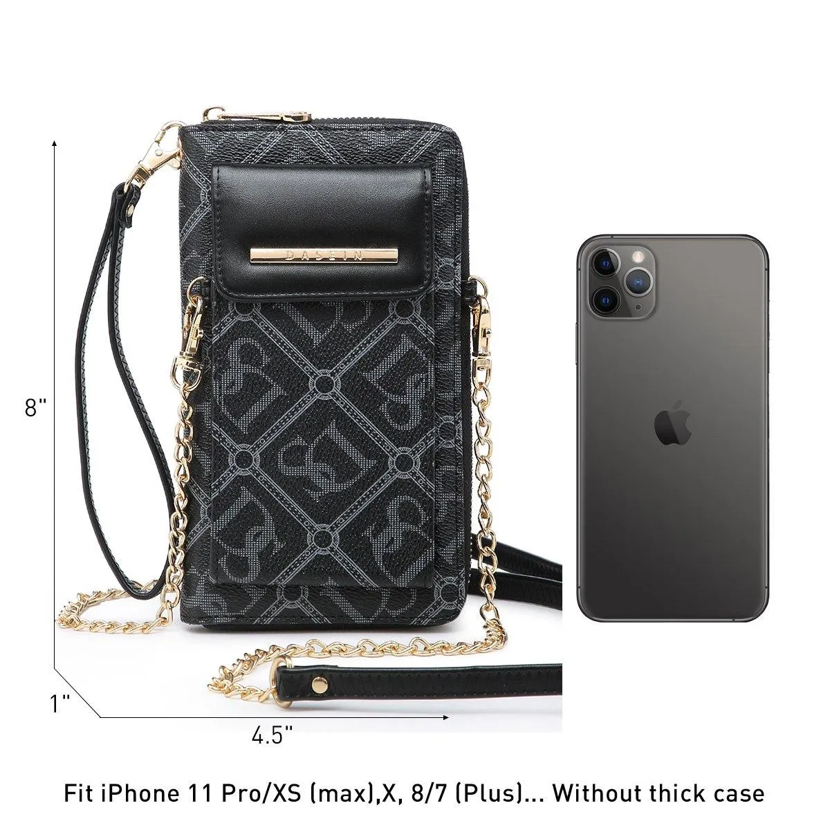 Fashion Small Size Cellphone Wristlet Crossbody Bag