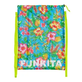 Funkita Mesh Gear Drawstring Bag FKG010A - Blue Hawaii