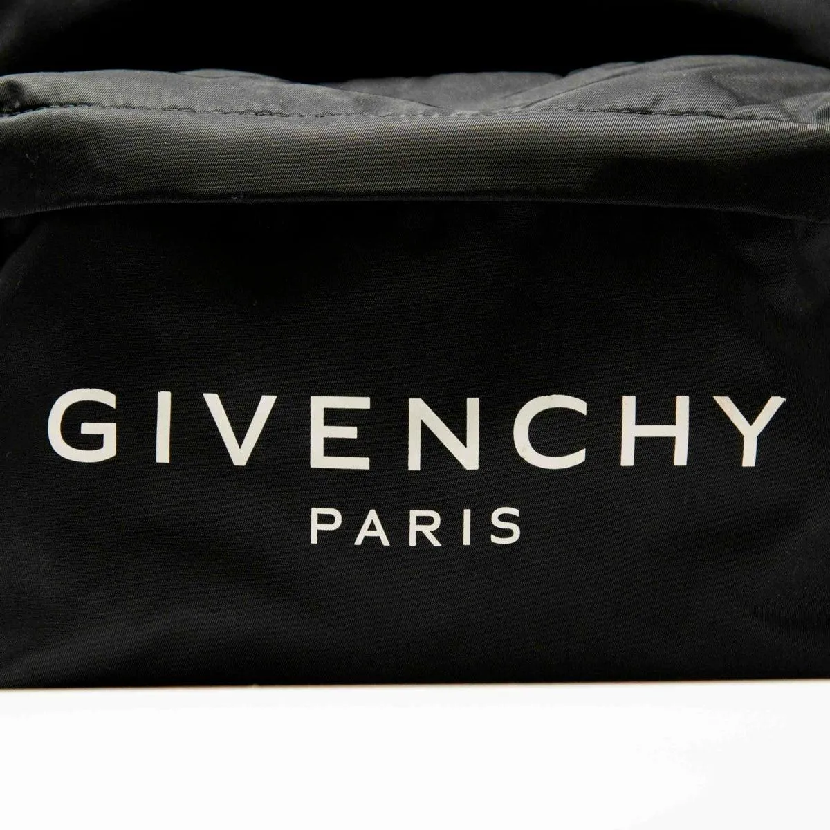 Givenchy Black Paris Logo Backpack