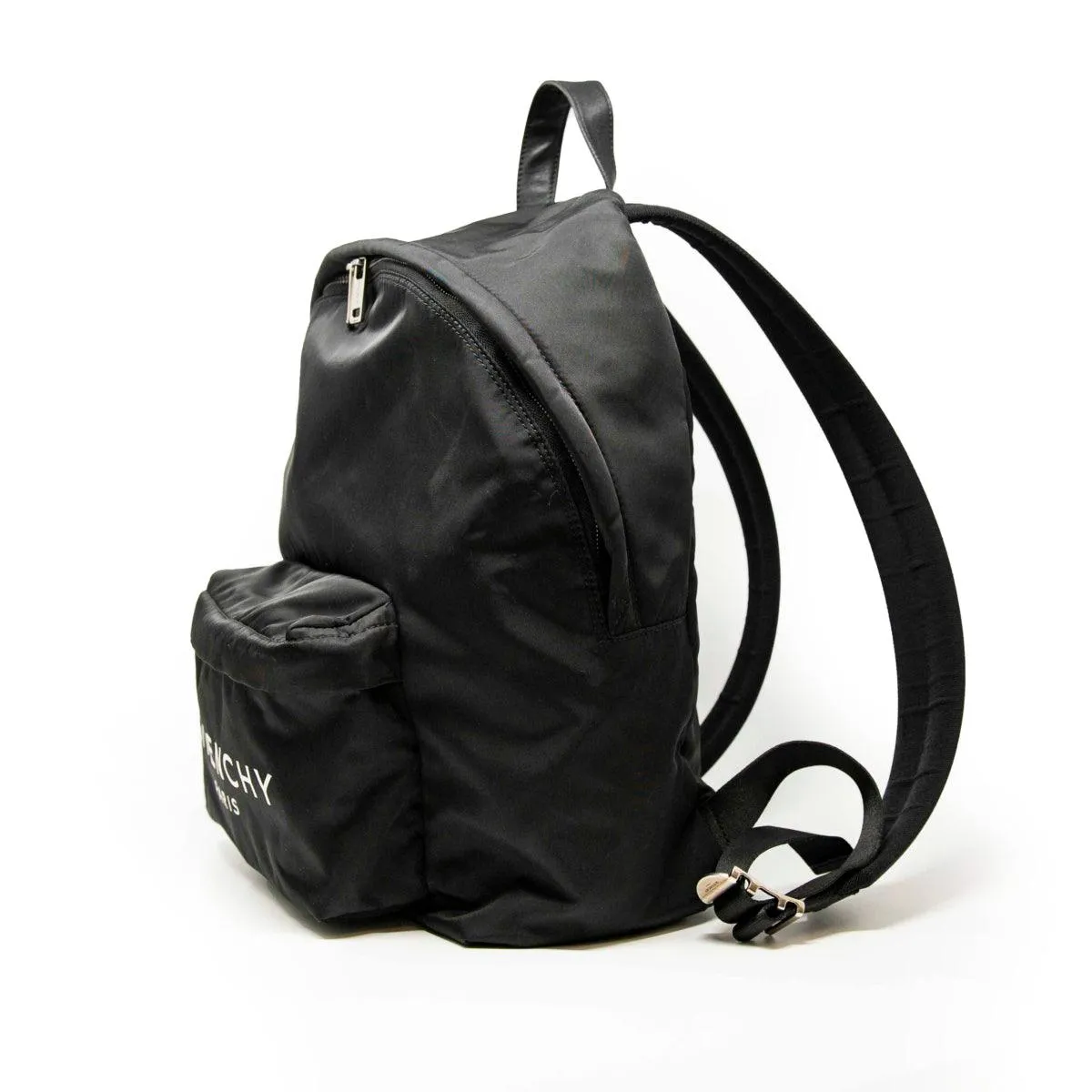 Givenchy Black Paris Logo Backpack